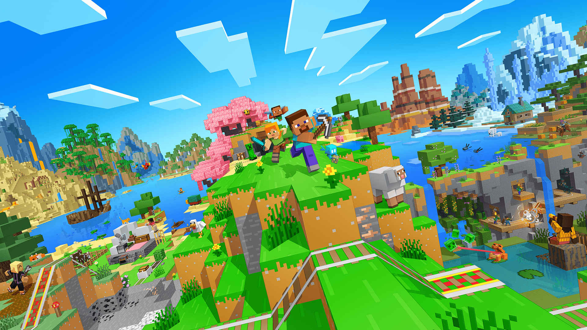 Minecraft server hosting artwork
